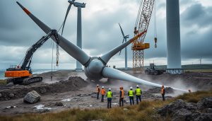 découvrez le démantèlement spectaculaire du plus ancien parc éolien de normandie à travers une plongée en images au cœur de ce chantier xxl.