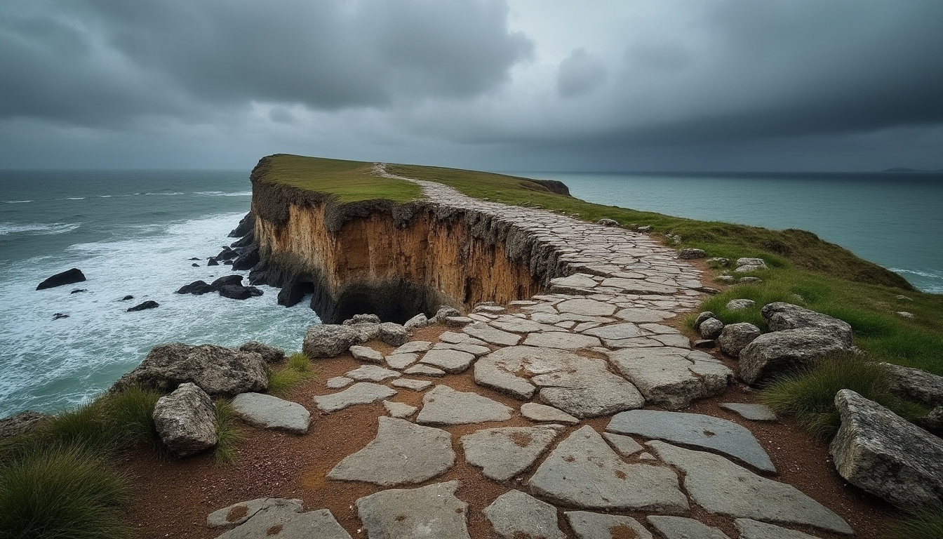 découvrez l'impact de l'érosion côtière sur le célèbre sentier de la manche, qui recule chaque année de 25 cm sous l'effet de la mer, menaçant paysages et patrimoine.