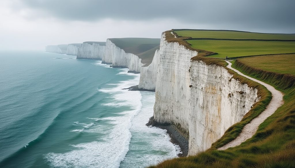 découvrez comment l'érosion côtière fait reculer le célèbre sentier de la manche de 25 cm chaque année, menaçant paysages et patrimoines face à la montée des eaux.