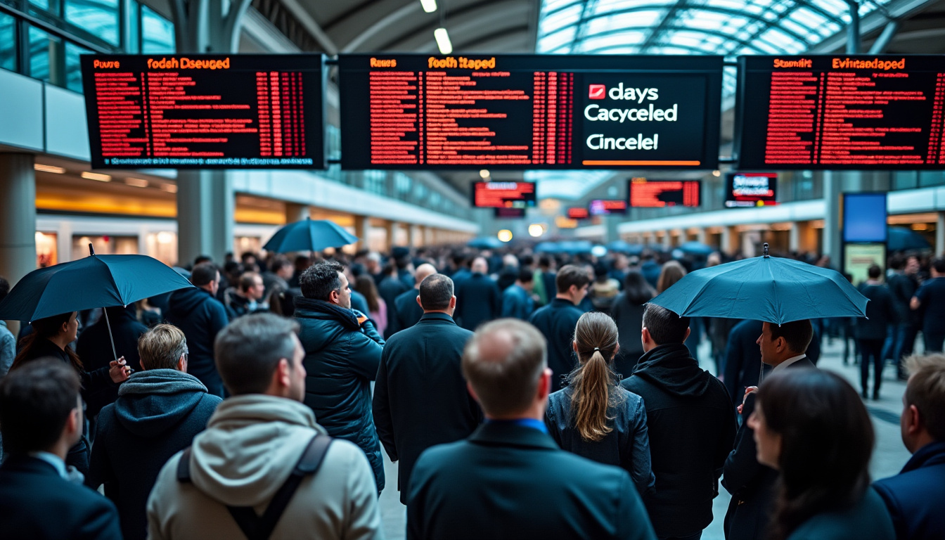 découvrez les informations essentielles sur la grève à la sncf affectant fortement les axes normands, avec des perturbations importantes sur la liaison caen - paris. planifiez vos déplacements en conséquence.