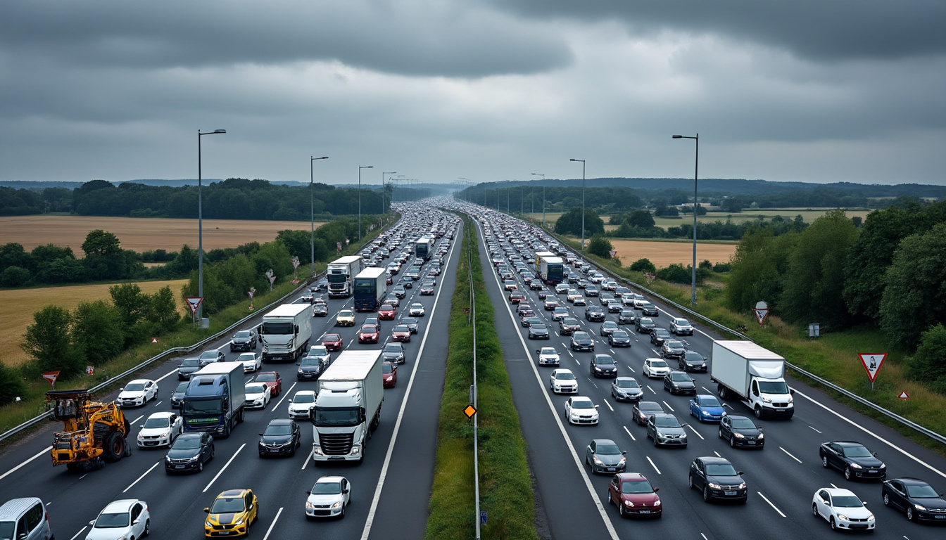 préparez-vous à un week-end de perturbations importantes sur l'a13 entre paris et la normandie. circulation difficile et retards attendus, planifiez vos déplacements en conséquence.
